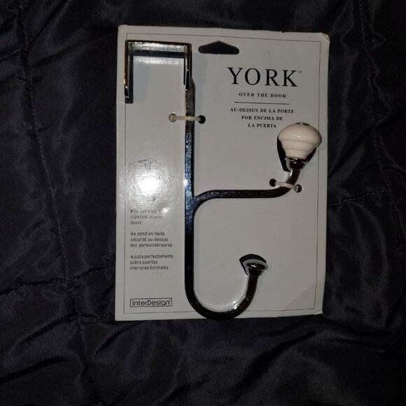 York over the door hook, new, white and metal - Picture 2 of 6